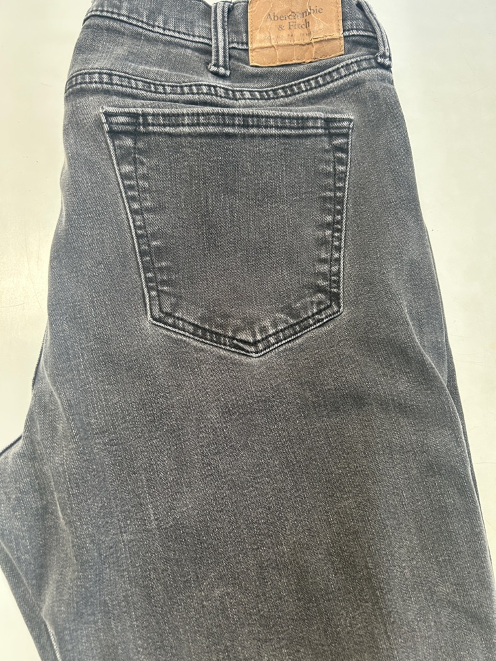 Abercrombie & Fitch Charcoal Black Wash Jeans